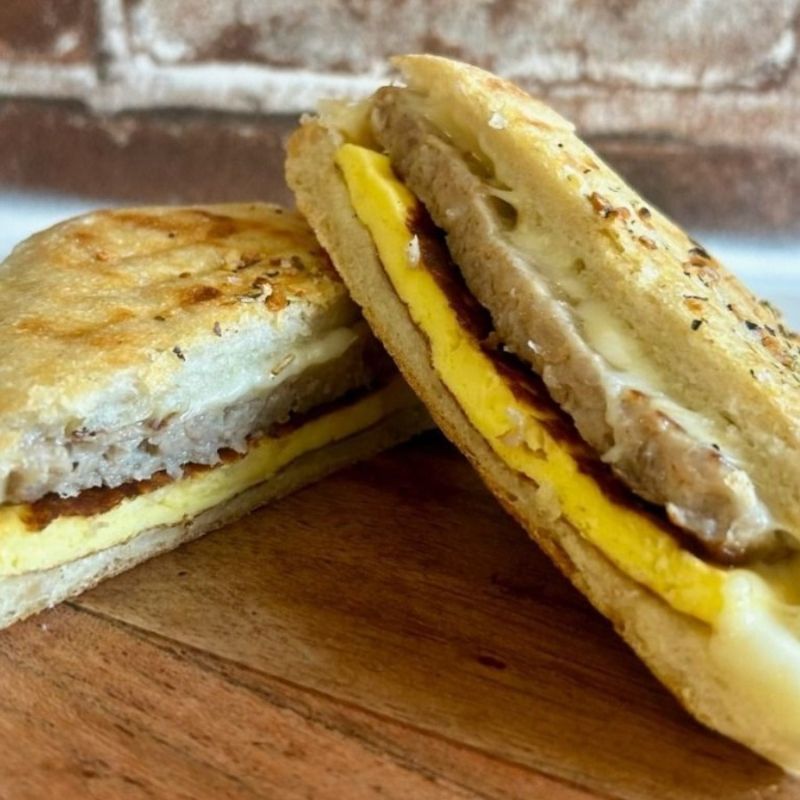Sausage Egg and Cheese Breakfast Sandwich